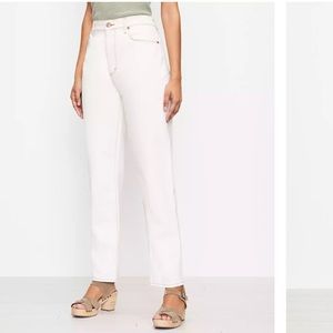 The High Waist Boyfriend Jean in Natural White